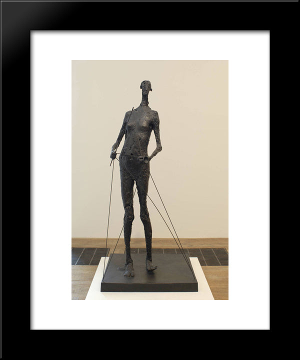 Diabolo 20x24 Black Modern Wood Framed Art Print Poster by Richier, Germaine