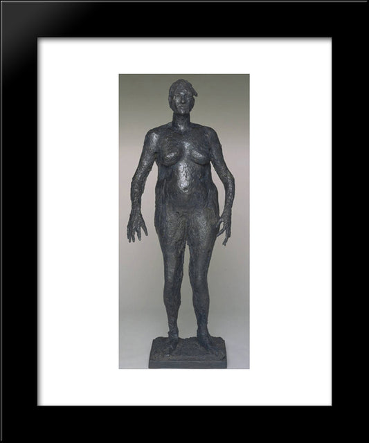 Hurricane Woman 20x24 Black Modern Wood Framed Art Print Poster by Richier, Germaine
