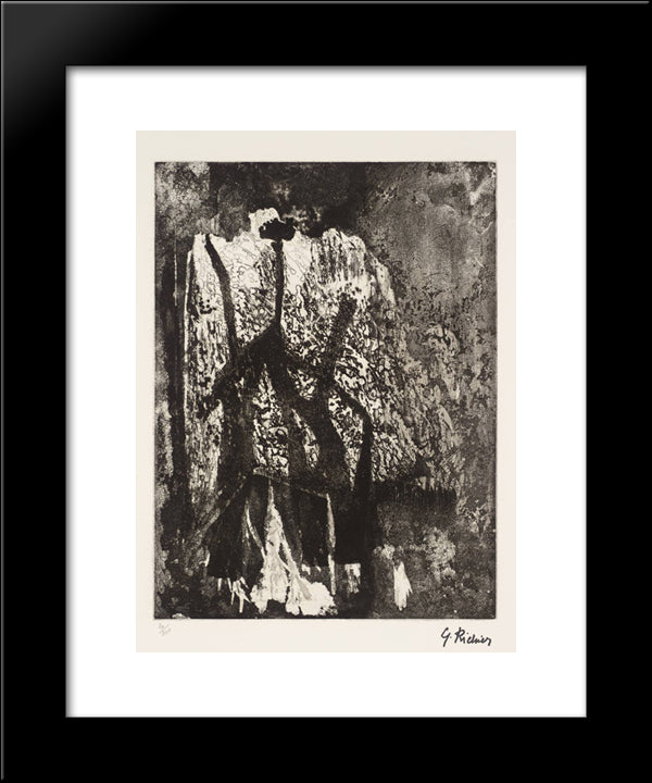 Untitled 20x24 Black Modern Wood Framed Art Print Poster by Richier, Germaine