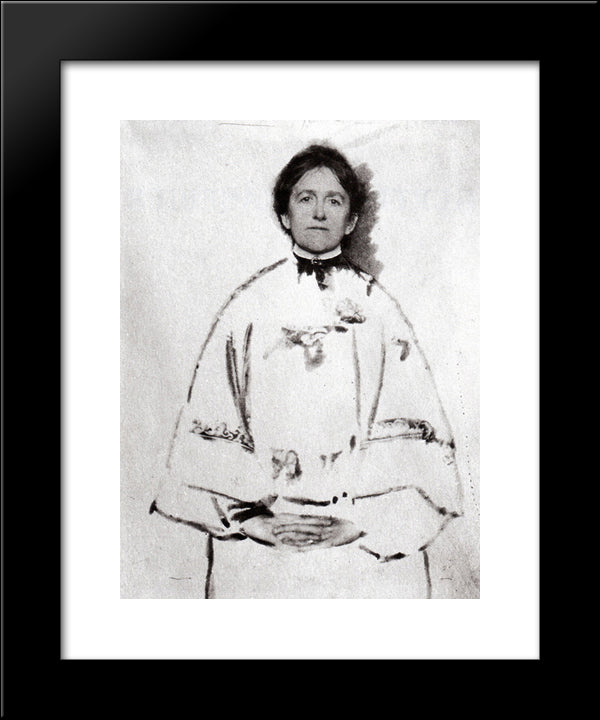 Portrait Of The Photographer 20x24 Black Modern Wood Framed Art Print Poster by Kasebier, Gertrude