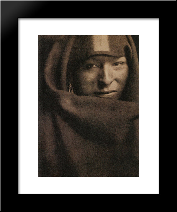 The Red Man 20x24 Black Modern Wood Framed Art Print Poster by Kasebier, Gertrude