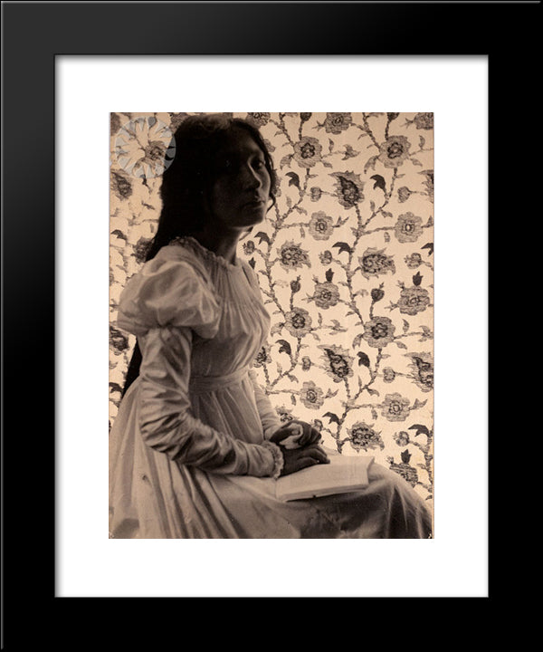 Zitkala-Sa 20x24 Black Modern Wood Framed Art Print Poster by Kasebier, Gertrude