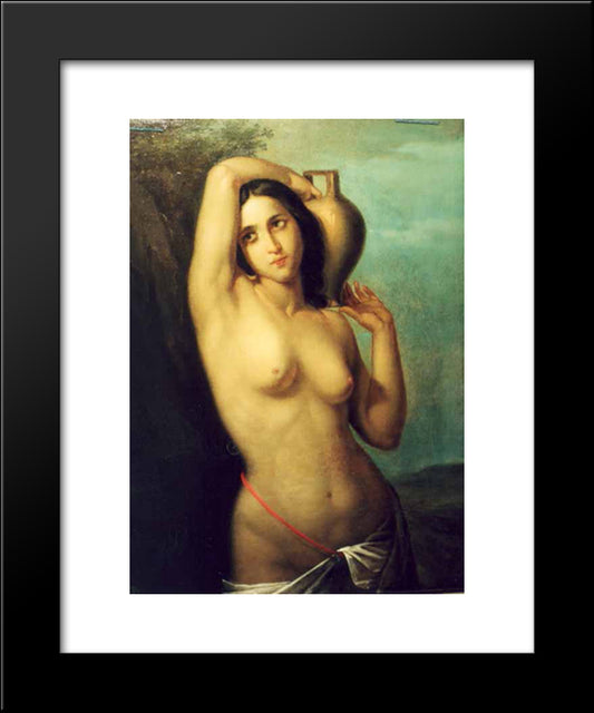 Nude 20x24 Black Modern Wood Framed Art Print Poster by Tattarescu, Gheorghe