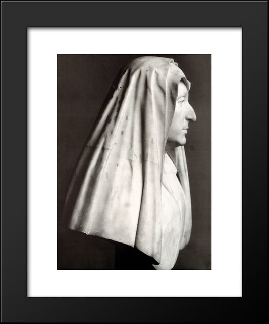 Bust Of Camilla Barberini Nee Barbadori 20x24 Black Modern Wood Framed Art Print Poster by Reynolds, Joshua