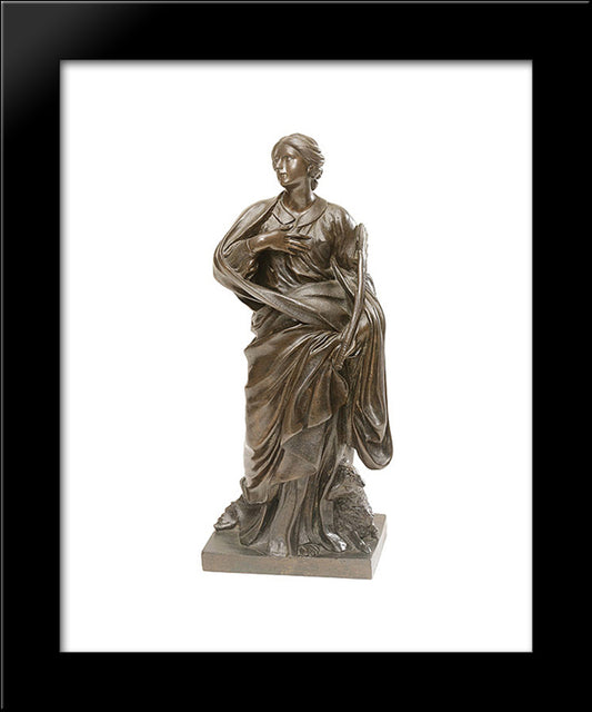 St. Agnese 20x24 Black Modern Wood Framed Art Print Poster by Reynolds, Joshua