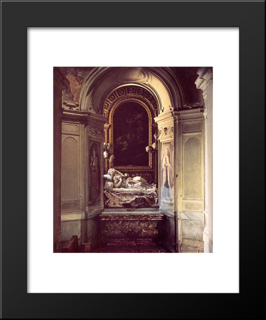The Blessed Lodovica Albertoni 20x24 Black Modern Wood Framed Art Print Poster by Reynolds, Joshua
