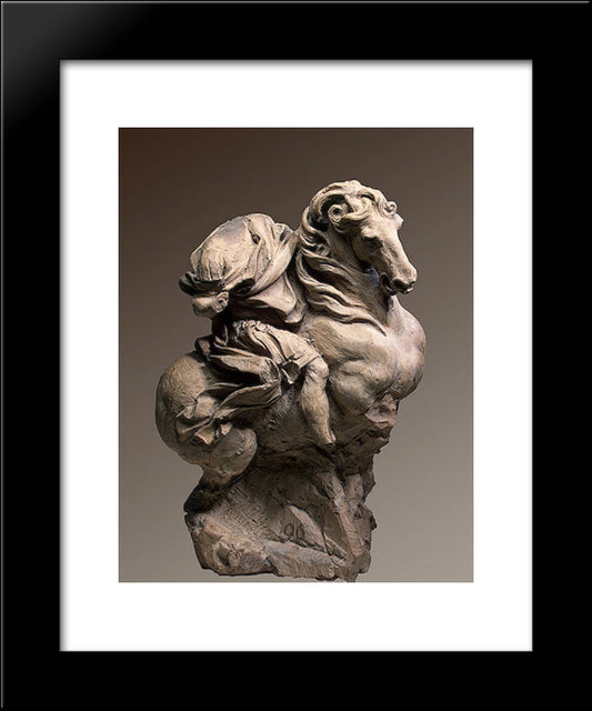 The Emperor Constantine 20x24 Black Modern Wood Framed Art Print Poster by Reynolds, Joshua