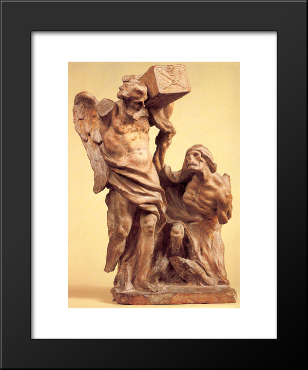 Time Arrested By Death 20x24 Black Modern Wood Framed Art Print Poster by Reynolds, Joshua