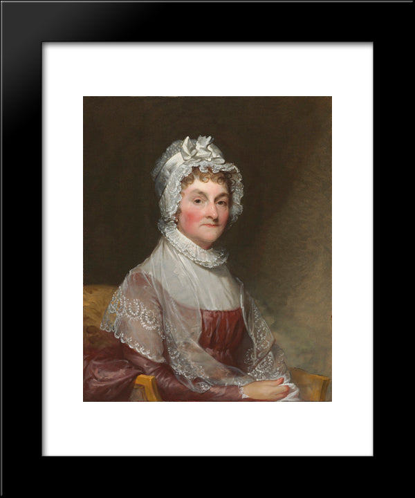 Abigail Adams 20x24 Black Modern Wood Framed Art Print Poster by Stuart, Gilbert