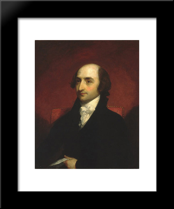 Albert Gallatin 20x24 Black Modern Wood Framed Art Print Poster by Stuart, Gilbert