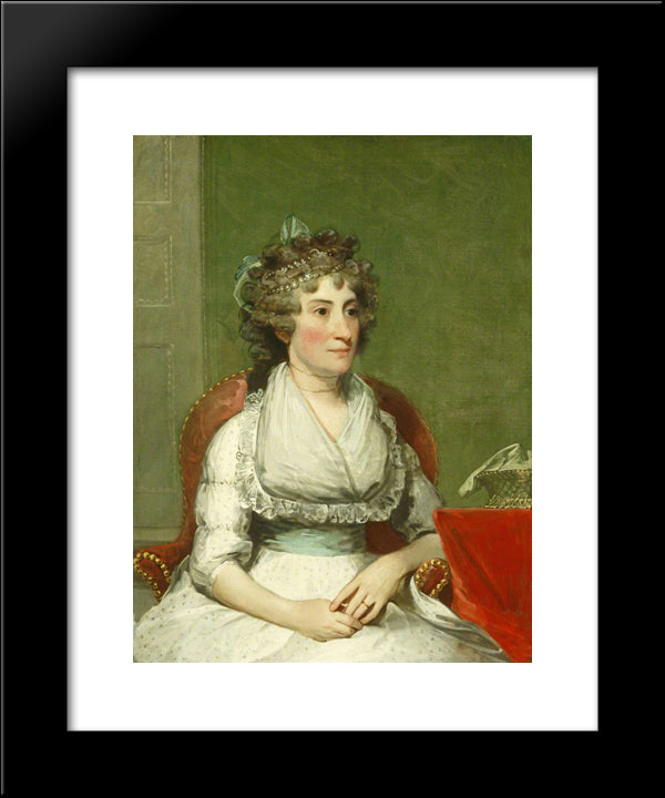 Catherine Yates Pollock (Mrs. George Pollock) 20x24 Black Modern Wood Framed Art Print Poster by Stuart, Gilbert