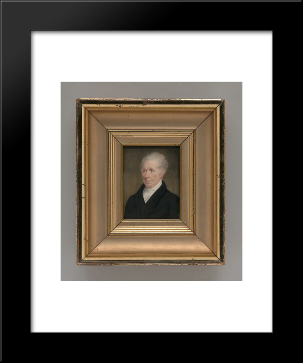 Gilbert Stuart 20x24 Black Modern Wood Framed Art Print Poster by Stuart, Gilbert