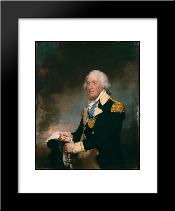 Horatio Gates 20x24 Black Modern Wood Framed Art Print Poster by Stuart, Gilbert