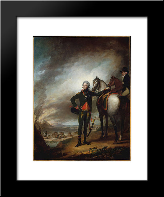 Louis-Marie, Vicomte De Noailles 20x24 Black Modern Wood Framed Art Print Poster by Stuart, Gilbert