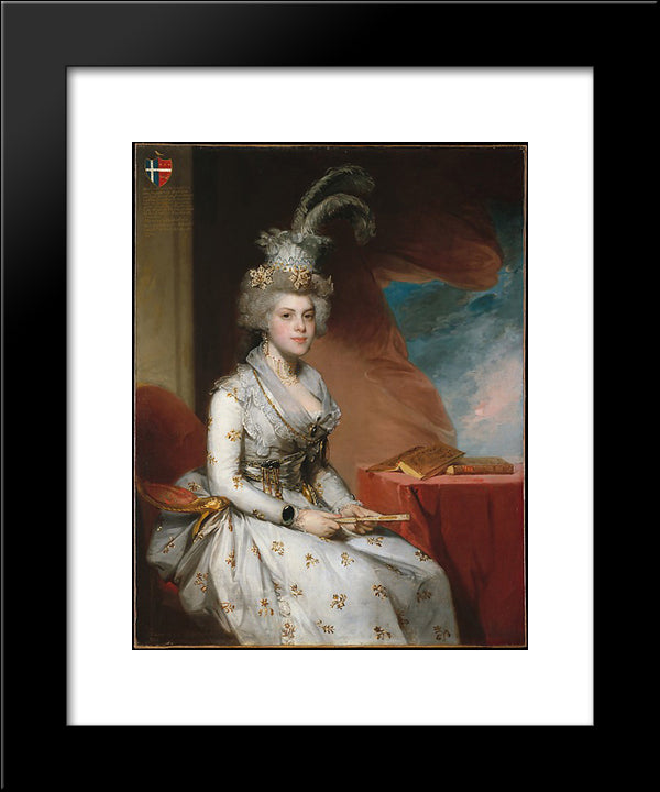 Matilda Stoughton De Jaudenes 20x24 Black Modern Wood Framed Art Print Poster by Stuart, Gilbert