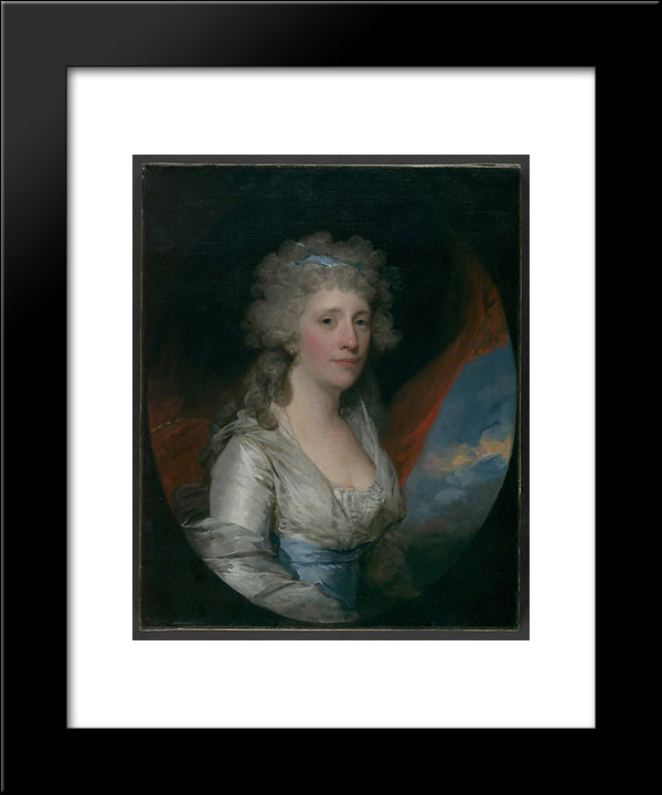 Mrs. Joseph Anthony Jr. (Henrietta Hillegas) 20x24 Black Modern Wood Framed Art Print Poster by Stuart, Gilbert