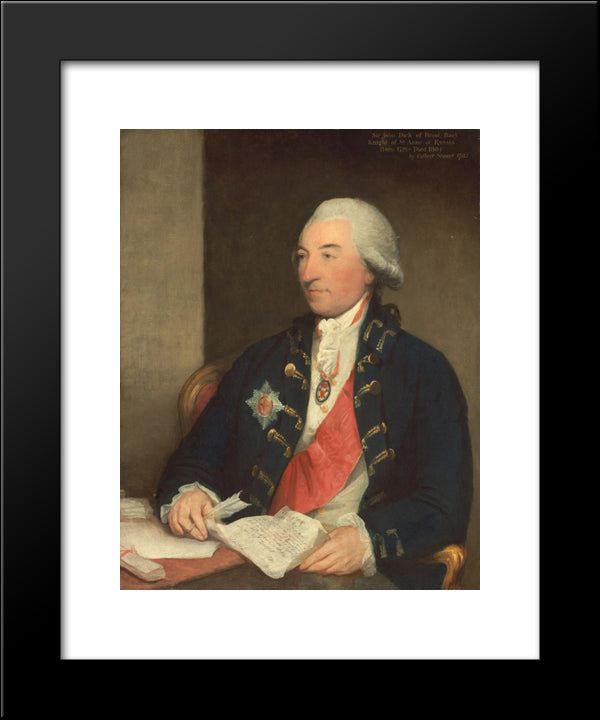 Sir John Dick 20x24 Black Modern Wood Framed Art Print Poster by Stuart, Gilbert