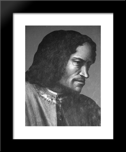 Lorenzo The Magnificent 20x24 Black Modern Wood Framed Art Print Poster by Vasari, Giorgio