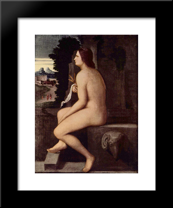 Ceres 20x24 Black Modern Wood Framed Art Print Poster by Giorgione