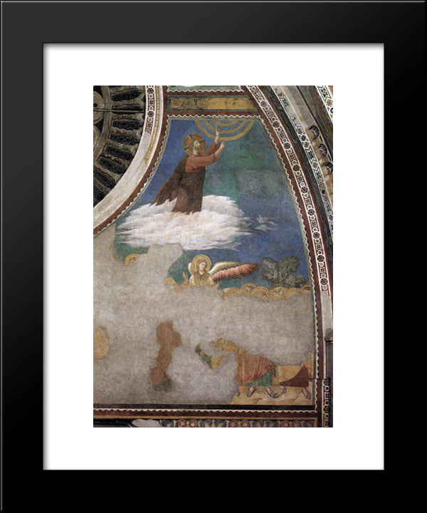 Ascension Of Christ 20x24 Black Modern Wood Framed Art Print Poster by Giotto