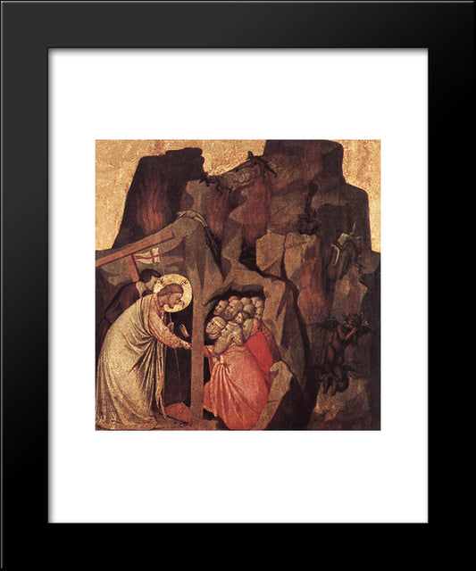 Descent Into Limbo 20x24 Black Modern Wood Framed Art Print Poster by Giotto