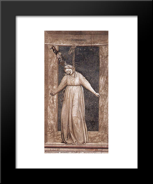 Desperation 20x24 Black Modern Wood Framed Art Print Poster by Giotto