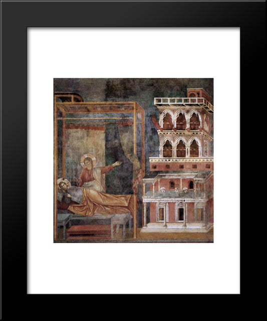 Dream Of The Palace 20x24 Black Modern Wood Framed Art Print Poster by Giotto