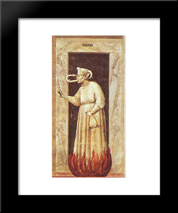 Envy 20x24 Black Modern Wood Framed Art Print Poster by Giotto