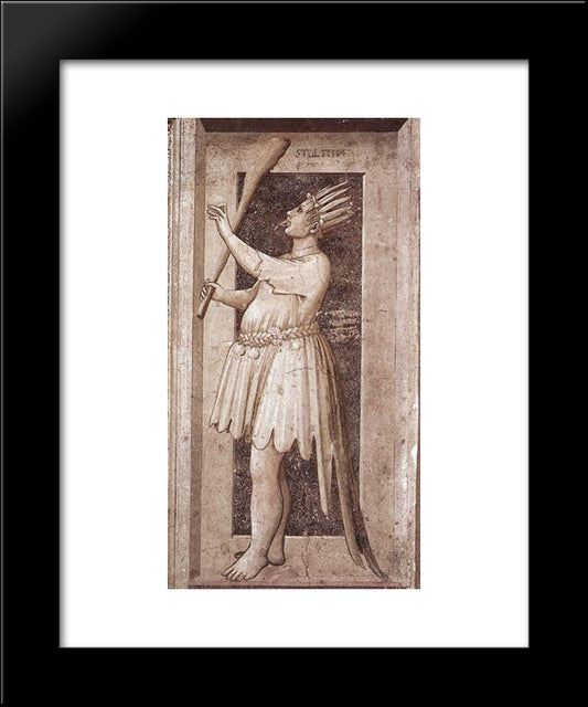 Foolishness 20x24 Black Modern Wood Framed Art Print Poster by Giotto