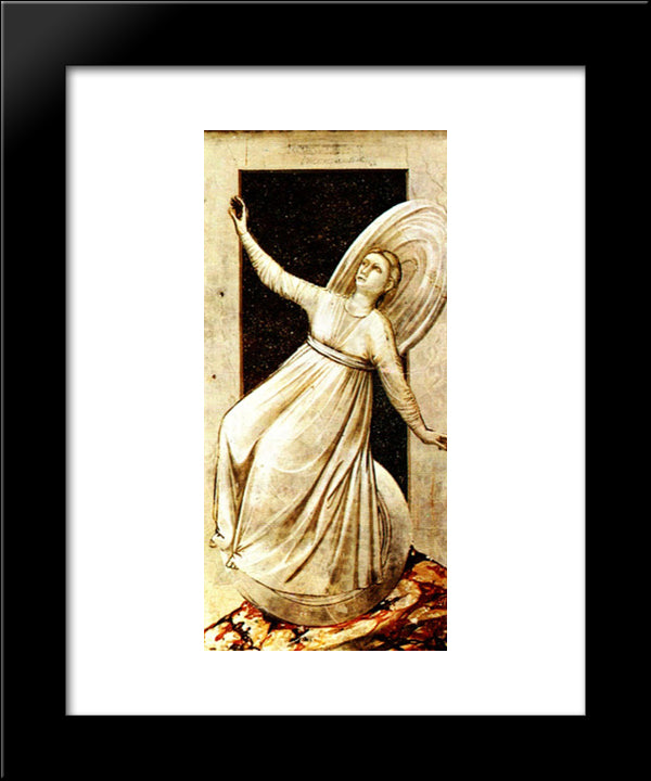 Inconstancy 20x24 Black Modern Wood Framed Art Print Poster by Giotto