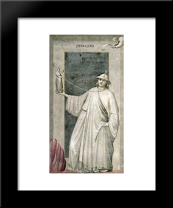 Infidelity 20x24 Black Modern Wood Framed Art Print Poster by Giotto