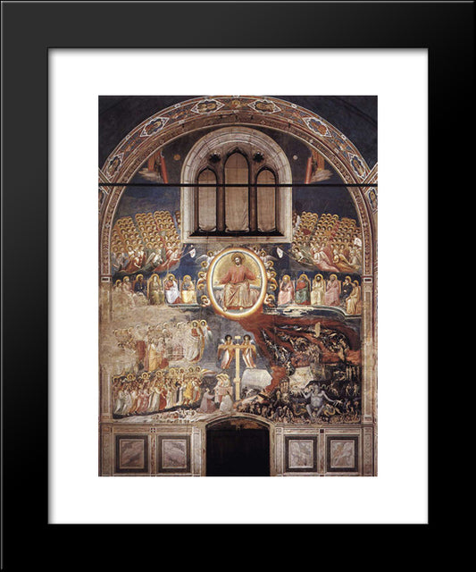 Last Judgment 20x24 Black Modern Wood Framed Art Print Poster by Giotto