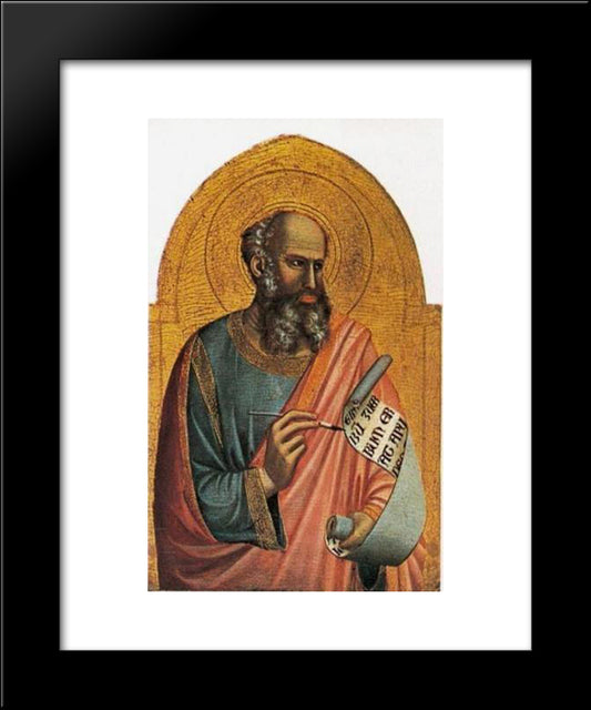 St. John Evangelist 20x24 Black Modern Wood Framed Art Print Poster by Giotto