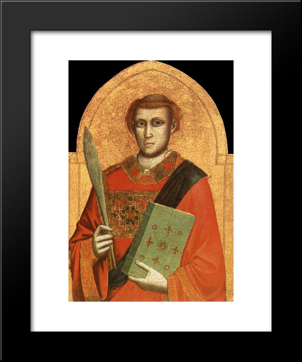 St Lawrence 20x24 Black Modern Wood Framed Art Print Poster by Giotto