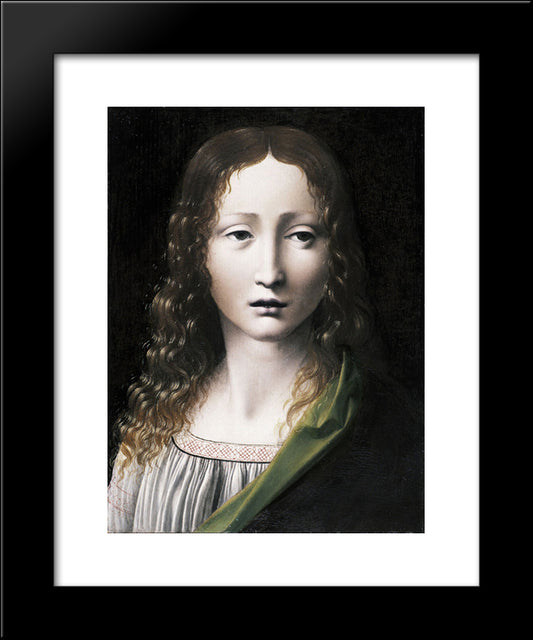 The Adolescent Saviour 20x24 Black Modern Wood Framed Art Print Poster by Boltraffio, Giovanni Antonio