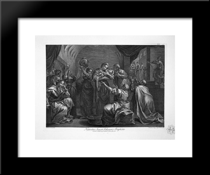 Allegory Of Providence 20x24 Black Modern Wood Framed Art Print Poster by Piranesi, Giovanni Battista