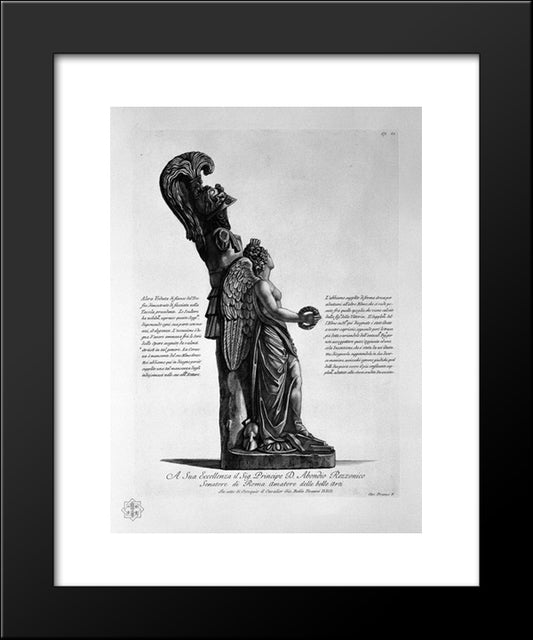 Another View Of The Same Side Of The Trophy 20x24 Black Modern Wood Framed Art Print Poster by Piranesi, Giovanni Battista