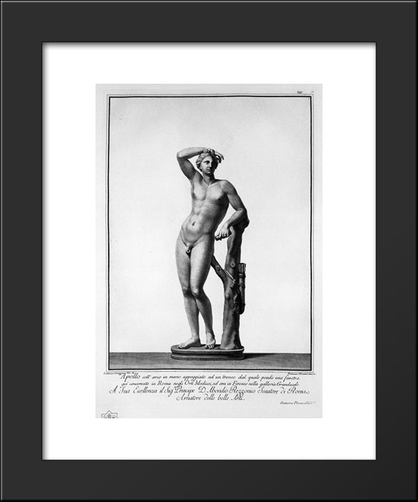 Apollo 20x24 Black Modern Wood Framed Art Print Poster by Piranesi, Giovanni Battista
