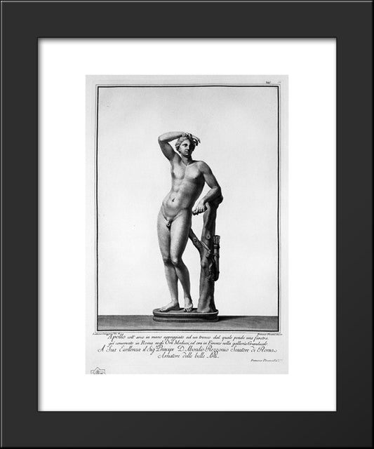 Apollo 20x24 Black Modern Wood Framed Art Print Poster by Piranesi, Giovanni Battista
