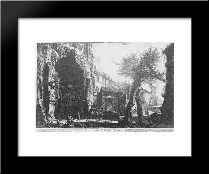 Arco De Tito 20x24 Black Modern Wood Framed Art Print Poster by Piranesi, Giovanni Battista