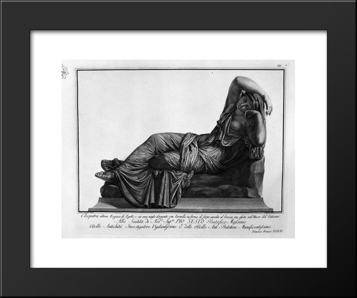 Ariadne 20x24 Black Modern Wood Framed Art Print Poster by Piranesi, Giovanni Battista