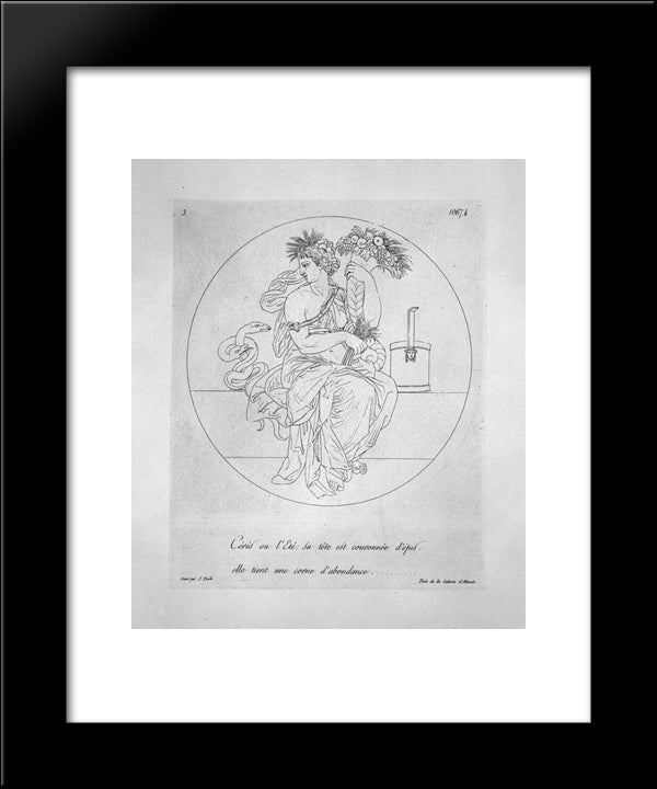 Bacchus In The Act Of Drinking 20x24 Black Modern Wood Framed Art Print Poster by Piranesi, Giovanni Battista