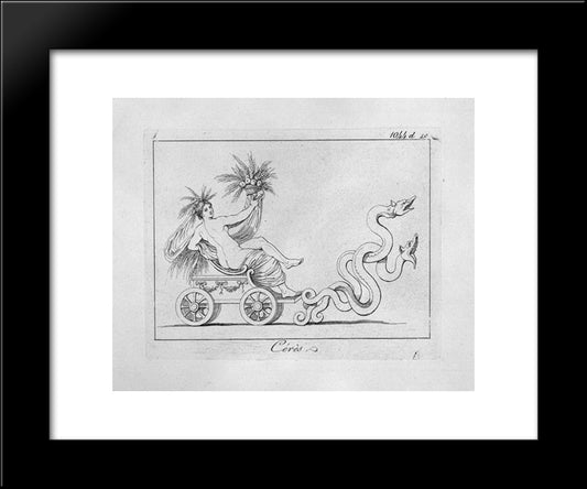 Ceres 20x24 Black Modern Wood Framed Art Print Poster by Piranesi, Giovanni Battista