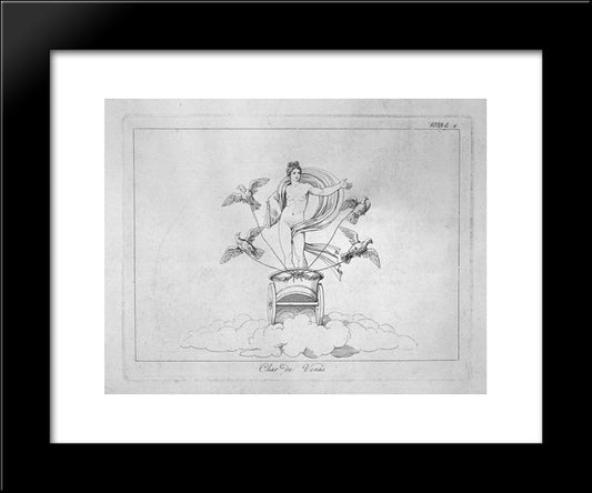 Chariot Of Venus 20x24 Black Modern Wood Framed Art Print Poster by Piranesi, Giovanni Battista