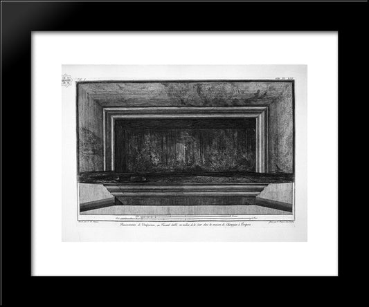 Demonstration Of In Large Atrium Aforesaid 20x24 Black Modern Wood Framed Art Print Poster by Piranesi, Giovanni Battista