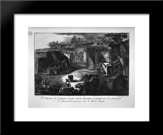 Demonstration Of The Great Services Of The Aforesaid Employees Tavern 20x24 Black Modern Wood Framed Art Print Poster by Piranesi, Giovanni Battista