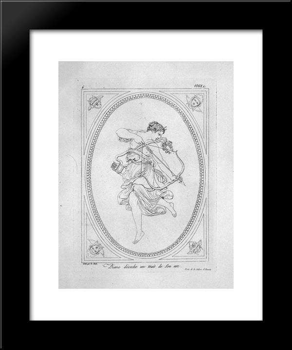 Diana Archer 20x24 Black Modern Wood Framed Art Print Poster by Piranesi, Giovanni Battista