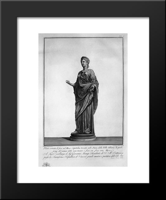 Flora 20x24 Black Modern Wood Framed Art Print Poster by Piranesi, Giovanni Battista