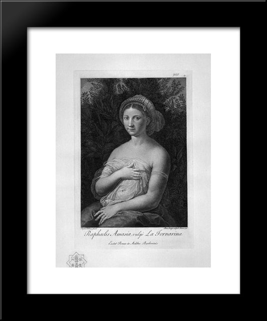 Galatea 20x24 Black Modern Wood Framed Art Print Poster by Piranesi, Giovanni Battista