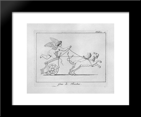 Genius Of Bacchus 20x24 Black Modern Wood Framed Art Print Poster by Piranesi, Giovanni Battista